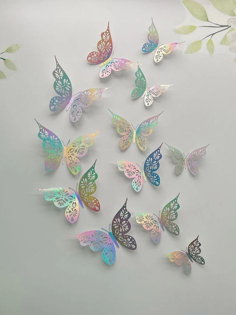 Furniture Stickers, 3d Butterfly Wall Stickers, Butterfly Wall Decor, Paper Butterflies, Paper Butterfly, Butterfly Wall Stickers, Wall Stickers Bedroom, 3d Stickers, 3d Butterflies