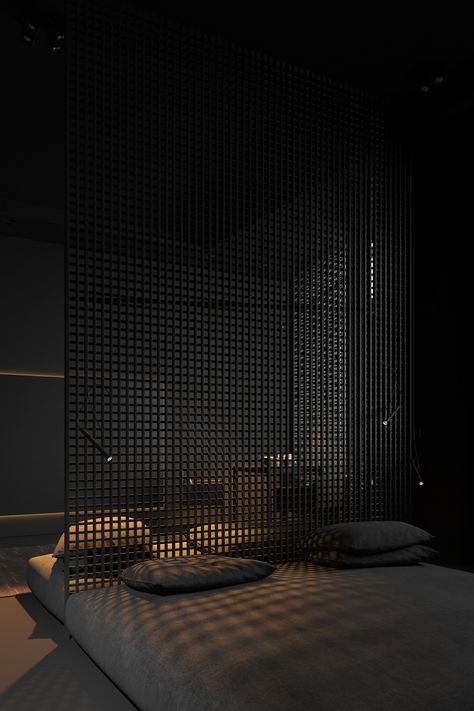 ii1h on Behance Dark Interior Design, Black Bedroom Design, Black Interior Design, Dark House, Aesthetic Rooms, Dark Interiors, Home Building Design, Luxury Homes Dream Houses, Dream House Interior