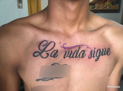 Frases tatto la vida sigue 🥇