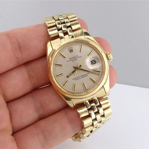 Rolex 1500 Vintage Date 14k Gold Bracelet 11 Rolex Day Date 40, Rolex Day Date Arabic Dial, Rolex Day Date Vintage, Rolex Daydate Gold, Mad Men Style, Rolex Usa, Rolex Oyster Perpetual Date, Rolex Date Just 31 Mm, Gold Rolex