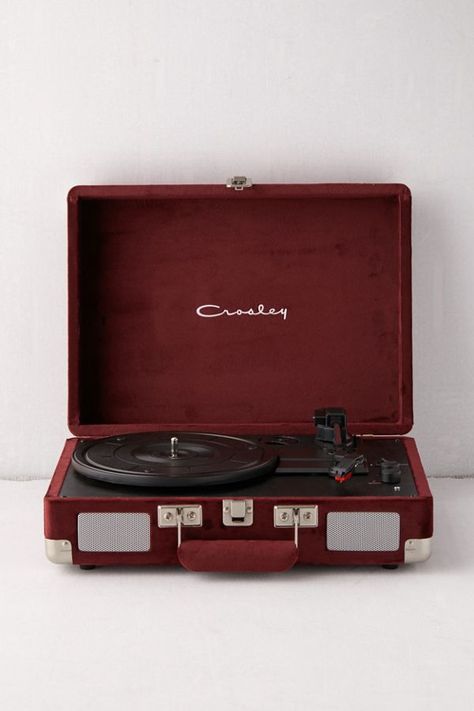 Maroon Aesthetic, Bluetooth Record Player, Vinyl Record Player, Power Converter, Toned Arms, Record Players, Stereo Speakers, Record Player, Red Aesthetic