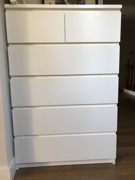 Ikea Malm 6 Drawer Dresser Hack, Malm 6 Drawer Dresser, Chinoiserie Entryway, Ikea Malm 6 Drawer Dresser, Ikea Malm White, Entryway Dresser, 6 Drawer Tall Dresser, Malm Ikea, Apartment Shopping