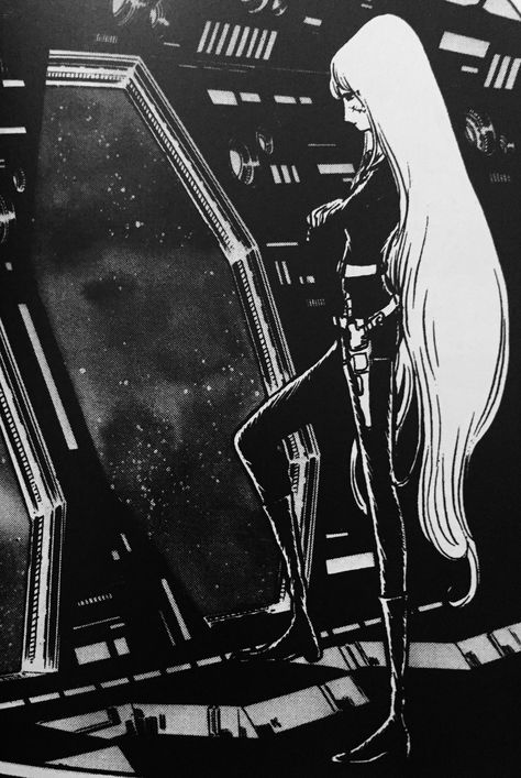 Leiji Matsumoto Art, Queen Emeraldas, Dark Alice In Wonderland, Use Your Imagination, Sci Fi Anime, Retro Sci Fi, Bd Comics, Cyberpunk Art, Ethereal Art