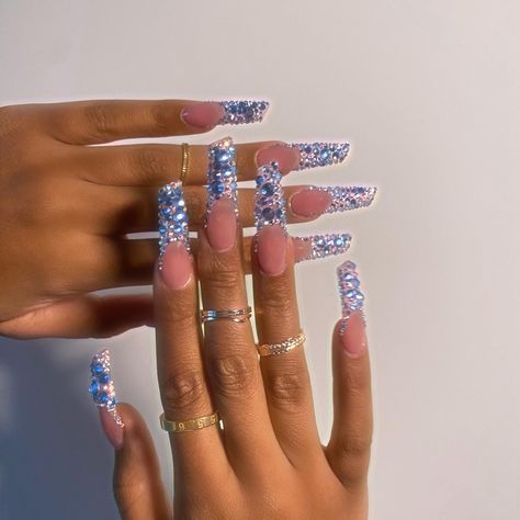 Blessed To See Another Year, Tina Snow, Fake Nails Designs, Diy Acrylic Nails, Glamorous Nails, Megan Thee Stallion, Long Acrylic Nails Coffin, Long Square Acrylic Nails, Bling Acrylic Nails