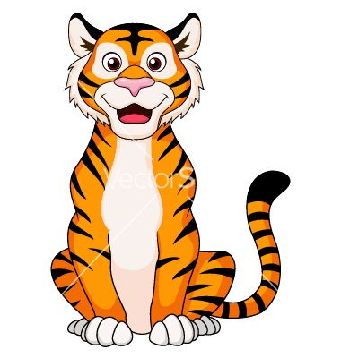 Cute+tiger+cartoon+sitting+vector+1252896+-+by+dagadu on VectorStock® Tiger Cartoon Drawing, Tiger Sitting, Tiger Clipart, Tiger Cartoon, Tiger Sketch, Tiger Kids, Tiger Drawing, Cartoon Tiger, Tiger Illustration