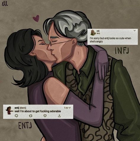 Entj And Infj Relationship, Entj X Infj, Infj Entj, Istp Relationships, Entj Relationships, Entj And Infj, Infj Relationships, Mbti Fanart, Cheeky Quotes