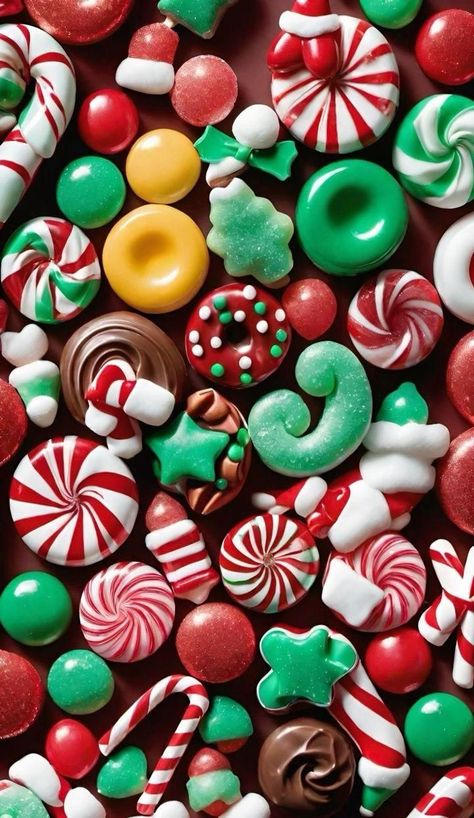 Candy Cane Aesthetic Wallpaper, Christmas Candy Aesthetic, Christmas Candy Wallpaper, Colorful Candy Photography, Wallpapers For Christmas, Christmas Wallpapers For Iphone, Cookie Wallpaper, Christmas Outfits Ideas, Christmas Content