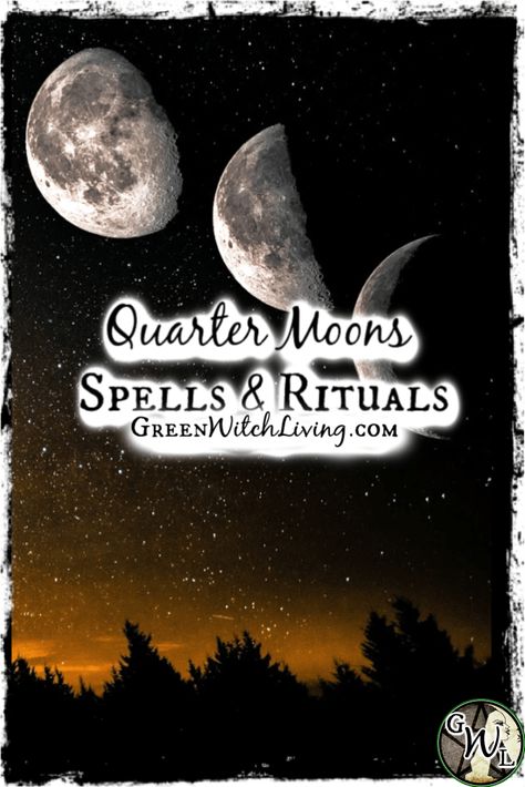 Spells And Rituals, Banishing Spell, Moon Magick, Quarter Moon, Moon Spells, Moon Ritual, Sacred Circle, Spell Casting, Full Moon Ritual