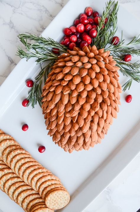 3 HOLIDAY PINECONE CHEESE BALLS - StoneGable Grape Appetizers, Christmas Breakfast Casserole, Hot Cocoa Mix Recipe, Christmas Cheese, Make Ahead Appetizers, Cheese Dip Recipes, Cheese Ball Recipes, Cheese Balls, Christmas Brunch