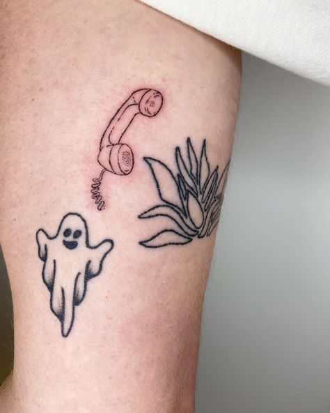 Phone Off Hook Tattoo, Phone Off The Hook Tattoo, Phone Tattoo, To My Crush, Hook Tattoos, Small Girly Tattoos, Phone Cords, Girly Tattoos, Arm Tattoos