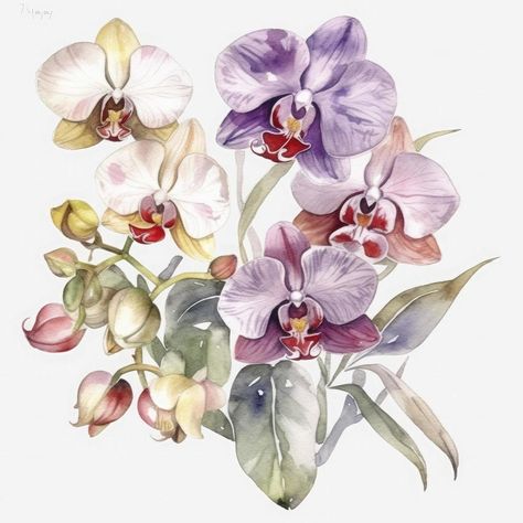 Illustration Botanique, China Art, Cityscape Photos, Logo Banners, Digital Flowers, Water Flowers, Nature Backgrounds, Heart With Arrow, Orchid Flower