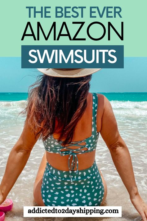 Women’s Bathing Suit Ideas, Amazon Swimsuit, Cute Modest Swimwear, Tan Swimsuit, Flattering Swimwear, Amazon Fashion Finds, Amazon Dresses, Amazon Clothes, Best Swimsuits