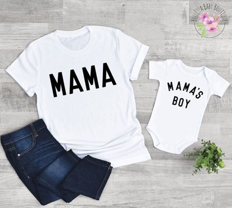 Excited to share this item from my #etsy shop: Mama And Mama’s Boy Onesie And Unisex Adult T-Shirt, Baby Bodysuit, Toddler Shirt, Baby Boys Gift, Mama Shirts, Mommy And Son Matching #mamasboyonesie #boymomshirt #siblingaddition #matchingfamily #newpregnancy #minimalistclothing #babyshowergift #mommyandme Girl Mom Shirt, Mom Of Boys Shirt, Mommy And Son, Boys Gift, Girls Coming Home Outfit, Mommy And Me Shirt, Minimalist Baby, Girl Dad