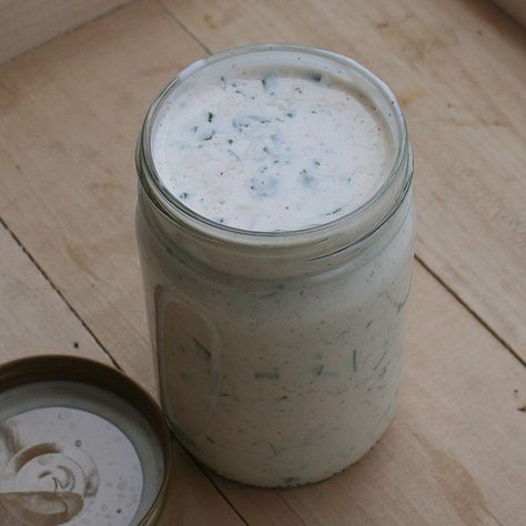 This is an amazing version of ranch dressing. I think the kefir gives it that extra special something! Enjoy this on a salad or as a very nourishing