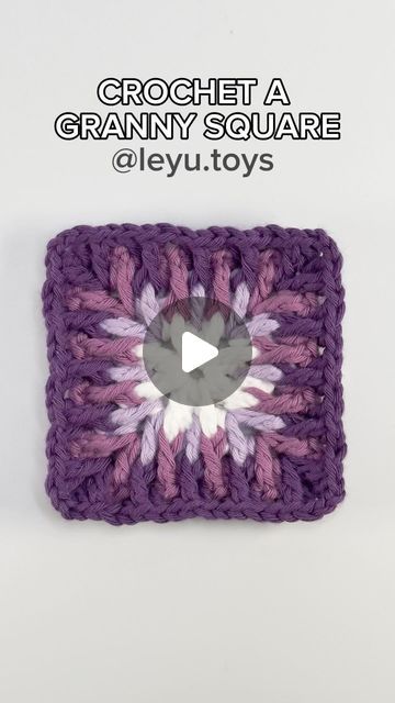 Leyu Toys on Instagram: "Granny square color matching reference 💜 Yarn: hobbii friends cotton 8/8 (color: 01, 63, 61, 65 ) from @hobbii_yarn Hook size: 3.5mm Your support means the world 🙏🏻– follow for more crocheting joy! @leyu.toys 🧶 #crochet #crochetstopmotion #crochetaddict #crochetgrannysquare #grannysquare #crochetofinstagram #häkeln #ganchillo #вязание #hobbiifriendscotton8/8" Instagram Mosaic, Toys Crochet, Crochet Stitches For Beginners, Granny Square Crochet Pattern, Crochet Handbags, Crochet Motif, Stop Motion, Granny Square, Follow For More