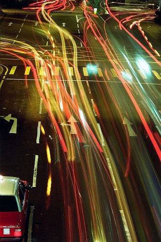 Traffic At Night, Jumeriah Beach, Blurry Lights, Marla Singer, Kodak Gold, Beach Side, Light Trails, Traffic Light, Cinematic Photography