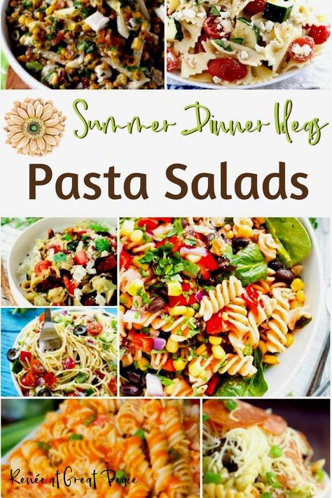 Dinner Ideas With Pasta, Summer Food Kids, Dinner Ideas Pasta, Unique Pasta Salad, Summer Dinner Ideas, Summer Pasta Salad Recipes, Italian Salad Recipes, Southwest Chicken, Fresh Salad Recipes