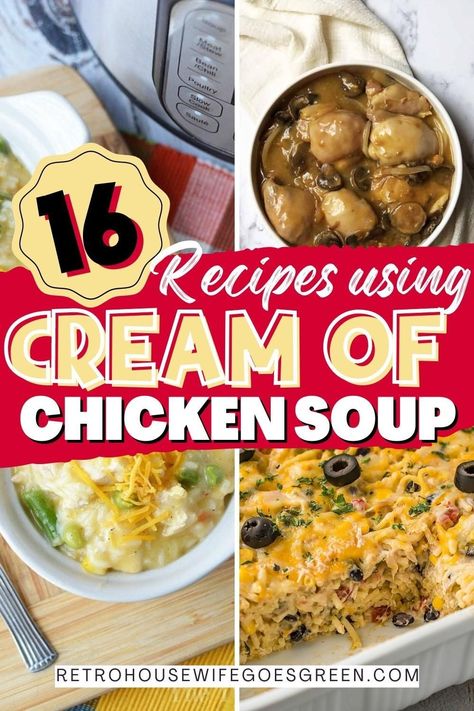 Instant Pot Chicken With Cream Of Chicken Soup, Crockpot Recipes With Cream Of Chicken, Easy Recipes With Cream Of Chicken Soup, Things To Make With Cream Of Chicken, Can Cream Of Mushroom Soup Recipes, Recipes Using Campbells Cream Of Onion Soup, Campbell Cream Of Chicken Recipes, Cream Of Chicken Soup Recipes Cambells, Cream Of Bacon Soup Recipes Campbells