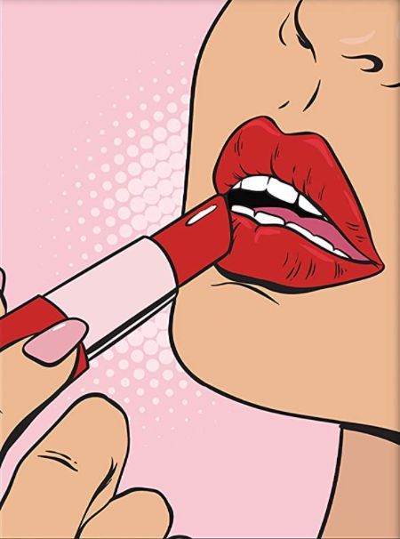 Art Deco Makeup, Lips Wall Art, Baddie Room, Makeup Poster, Trippy Posters, Haus And Hues, Pop Art Lips, Pop Art Makeup, Pop Art Comic