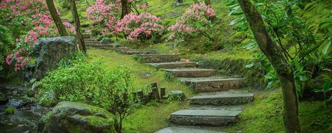 Three Things: Japanese Gardens| AAA Portland Japanese Garden, Garden Stairs, Oregon Trail, Japanese Gardens, Natural Garden, Garden Spaces, Japanese Garden, Portland, Oregon