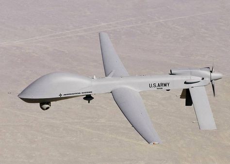 The U.S. has announced that it will permanently deploy attack drones to South Korea to help counter the growing threats posed by North Korea's nuclear and Grey Eagle, Military Drone, Flying Drones, Uav Drone, Drones Concept, New Drone, Drone Design, Unmanned Aerial Vehicle, Drone Technology