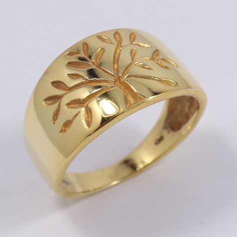 Tree Of Life Ring, Life Ring, Silver Ring For Women, Mystic Quartz, Unique Bands, Wide Ring, Gift Product, Unisex Ring, Gold Plated Rings