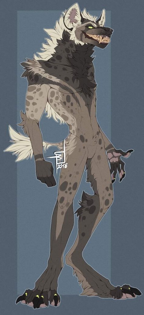 Hyena Oc, Hyena Art, Hyena Man, Anthro Animals, Drawing Designs, Canine Art, Hyena, Character Ideas, An Animal