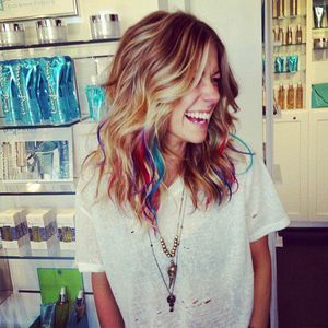 obsessed Hair Colorful, Dip Dye Hair, Hair Dyes, Bright Hair Colors, Super Hair, Trendy Hair Color, Hair Color Highlights, Brown Blonde Hair, Colorful Hair