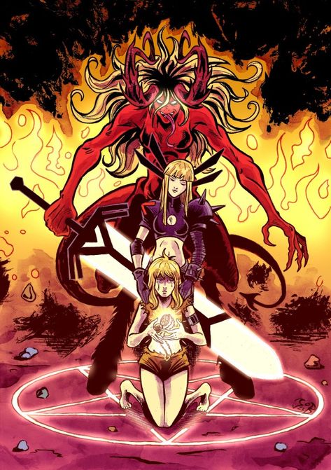 Magik Marvel Fanart, Illyana Rasputin Comic, Marvel Panels, Magic Marvel, Magik Marvel, Illyana Rasputin, The New Mutants, Comic Characters, Arte Dc Comics