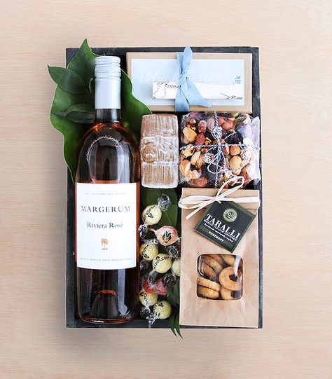 Rosé Wine Crate: Winston Flowers' Gourmet Gift Collection. Personalized Gift Basket, Gourmet Gift Box, Personalized Gift Baskets, Săpunuri Handmade, Gift Crates, Personalised Gifts Diy, Wine Baskets, Ge Bort, Wine Gift Boxes