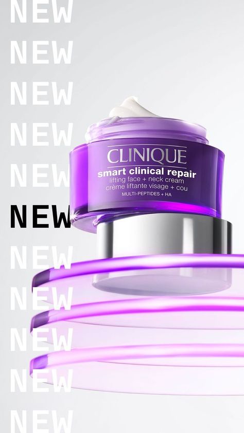 Clinique Smart Clinical, Spf Cream, Cosmetic Photography, Clinique Smart, Skin Facts, Skin Care Guide, Cosmetics Photography, Cosmetic Design, Neck Cream