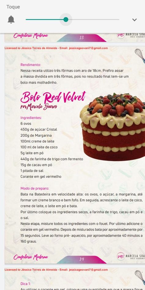 Bolo Red Velvet Receita, Bolo Red Velvet, Culinary Recipes, Red Velvet Cake, Red Velvet, Pink Ladies, Birthday Cake, Cooking Recipes, Yummy Food