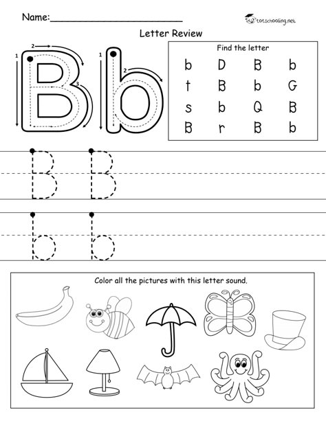 Motor Skills Preschool, Preschool Letter Crafts, Letter B Worksheets, Emotions Preschool, Letter Recognition Worksheets, Summer Preschool Activities, Letters Writing, Alphabet Worksheets Kindergarten, Homeschool Preschool Activities