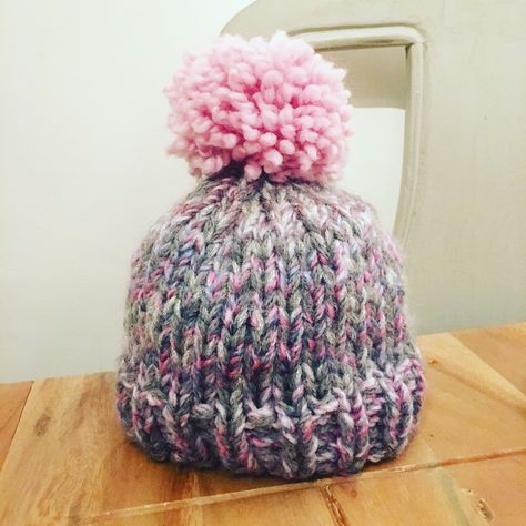 Free knitting patterns – Craft it like Katie Baby Hat Knitting Patterns Free, Beanie Knitting Patterns Free, Knitting Patterns Boys, Baby Hat Knitting Pattern, Knitted Hats Kids, Hat Patterns Free, Hat Knitting Pattern, Knitting Patterns Free Hats, Chunky Knit Hat