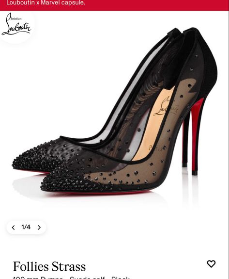 Dress Up Shoes, Feminine Shoes, Fashion Shoes Heels, Mesh Heels, Elegant Heels, Velvet Heels, Louboutin Heels, Christian Louboutin Heels, Christian Louboutin Women