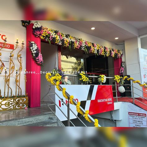 Decor - @shree__decorator9642224411 # grand opening #decor #events #openingceremony Opening Ceremony Decoration, Grand Opening Decor, Instagram Decor, Entrance Decor, February 22, Opening Ceremony, Grand Opening, Shop Decoration, Flower Decorations