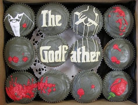 Crumbs And Doilies, Gangster Wedding, The Godfather 1972, Godfather 1972, Italian Themed Parties, Best Cupcake, Godfather Movie, Italian Party, Geek Food