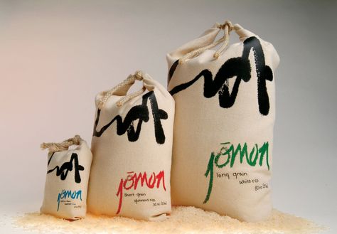 Jomon Rice Graphis Organic Rice Packaging, Rice Brands, Rice Packaging, Packaging Food, Packaging Template Design, Packaging Template, Organic Rice, Cool Packaging, Eco Packaging