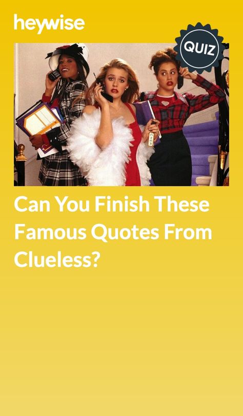 Wizards Of Waverly Place Quotes, Clueless Movie Quotes, Terrance Howard, What Colors Represent, Clueless Movie, Which Hogwarts House, Which Character Are You, Trivia Quiz, Personality Quizzes