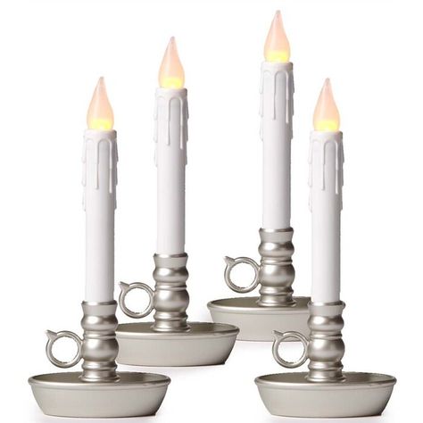 Plow & Hearth Flameless Unscented Candle & Reviews | Wayfair.ca Led Window Candles, Electric Window Candles, Led Window, Pewter Candle Holders, Bronze Candle Holders, Lead Windows, Flameless Candle Set, Window Candles, Candle Lamps