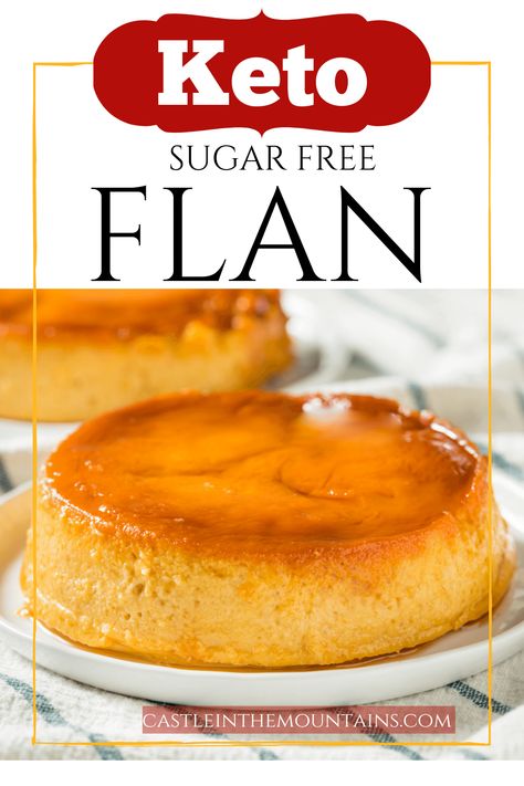 Sugar Free Flan - How to Make Keto Flan Sugar Free Flan Recipe, Keto Flan, Postre Keto, Mexican Dessert Recipes, Flan Recipe, Low Carb Low Sugar, Mexican Dessert, Sugar Free Desserts, Sugar Free Recipes