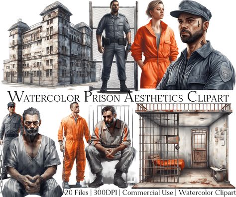 Jail Prison Art, Firefighter Clipart, Prison Art, Bookmark Ideas, Prison Cell, Shop Watercolor, Biker Life, Human Behavior, Reference Photos