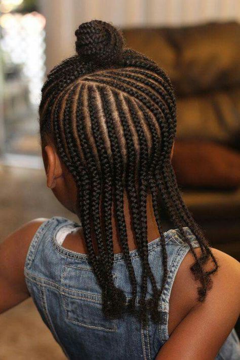 Braided hairstyles for children Kids Cornrow Hairstyles Natural Hair, African American Kids Hairstyles, African American Girl Hairstyles, Braid Styles For Girls, Trendy Braids, Childrens Hairstyles, New Natural Hairstyles, Kids Braids, Lil Girl Hairstyles