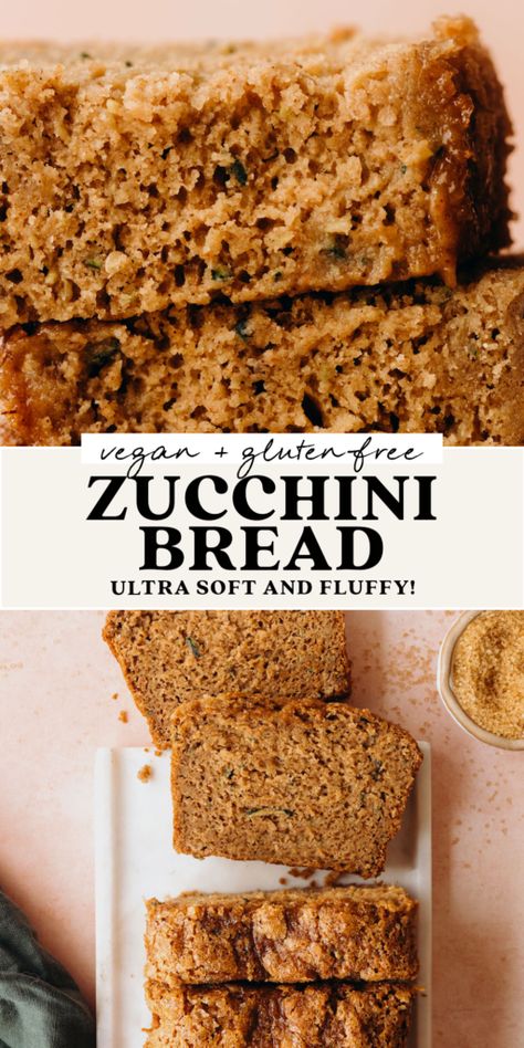 Gluten Free Apple Zucchini Bread, Gluten Free Vegan Zucchini Recipes, Gf Vegan Zucchini Bread, Gluten Free Vegan Zucchini Bread, Easy Loaf Bread, Sugar Free Zucchini Bread, Holistic Food, Loaf Bread Recipe, Vegan Zucchini Bread