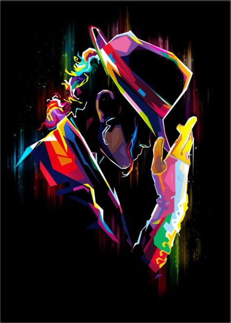 Michael Jackson Illustration Art of Michael Joseph Jackson. High-quality metal print from "King of Pop" poster will show off your personality. #michaeljackson #kingofpop #mj #moonwalker #moonwalkers #jackson #music #wpap #popart #colorful #illustration Michael Jackson Painting, Michael Jackson Party, George Michael Poster, Big Paintings, Michael Jackson Poster, New Apartment Gift, Bob Marley Art, Wpap Art, Apartment Gift