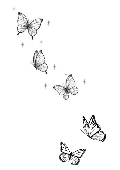 Womens Tattoo Stencils, Watermelon Tattoo, Rose Tattoo Stencil, Borboleta Tattoo, Butterfly Tattoos Images, Minimal Tattoo Designs, Simple Butterfly Tattoo, Minimal Tattoo Ideas, Butterfly Hand Tattoo