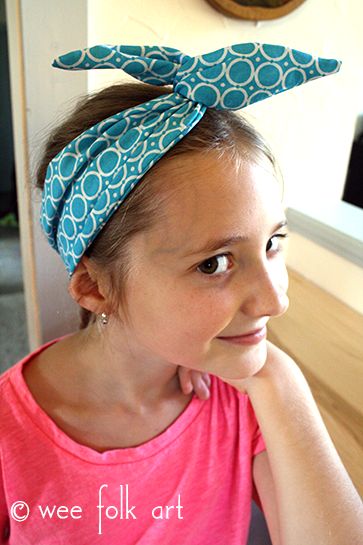 Fashion Fabric Wire Headband Tutorial - Wee Folk Art