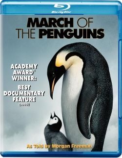 March of the Penguins is a nature documentary that was filmed in 2008 and features the voice of Morgan Freeman. 2007 Movies, March Of The Penguins, The Penguins, Documentary Movies, Best Documentaries, Academy Award Winners, Morgan Freeman, Warner Brothers, Blu Ray Discs