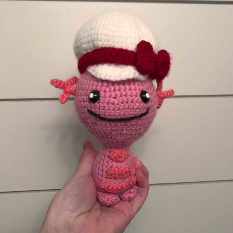 Shiny Wooper, Pokemon Wooper, Crochet Pokemon, Custom Crochet, Crochet Creations, Crochet Patterns Amigurumi, Dolls Handmade, Handmade Crochet, Crochet Hats