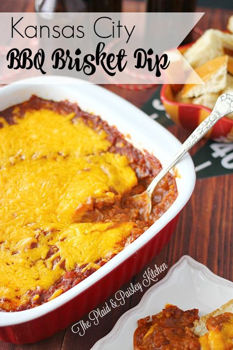 Kansas City BBQ Brisket Dip on MyRecipeMagic.com Brisket Dip, Sandwich Spreads, Kansas City Bbq, Savory Dips, Meat Bbq, Kitchen Big, Chicory Recipe, Delicious Dips, Bbq Brisket